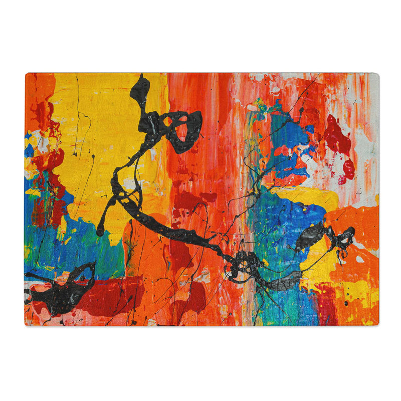 Tempered Glass Art Painting Vol.161 Chopping Board, 39 cm W x 28.5 cm L