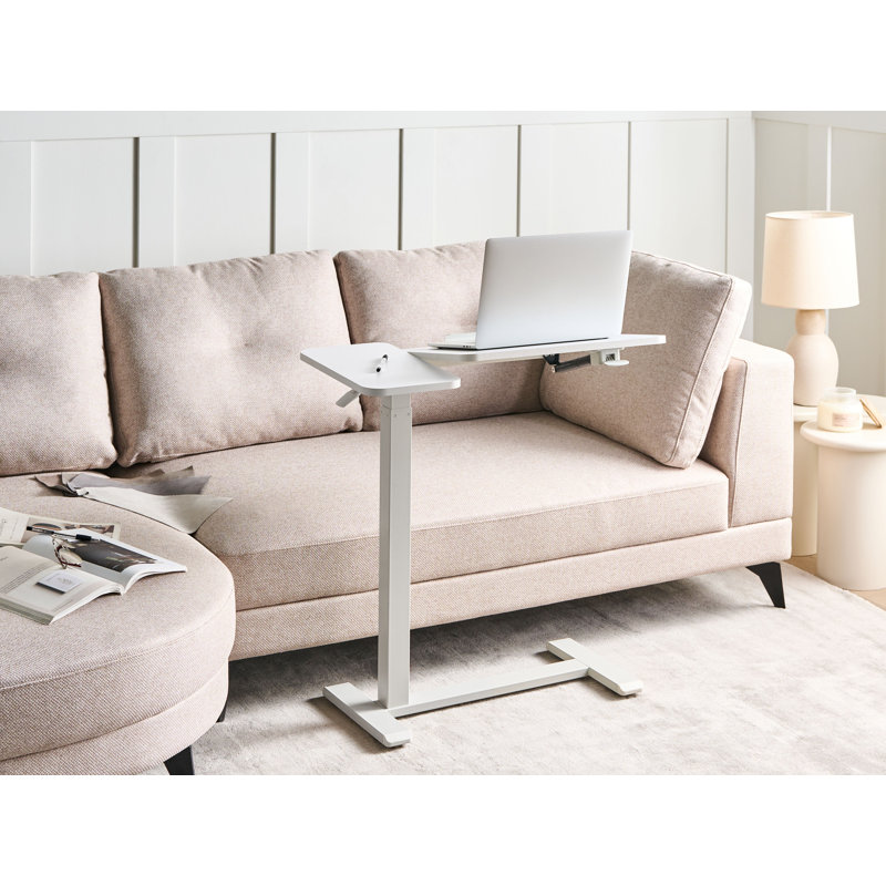 Adjustable Metal Base Standing Desk, White