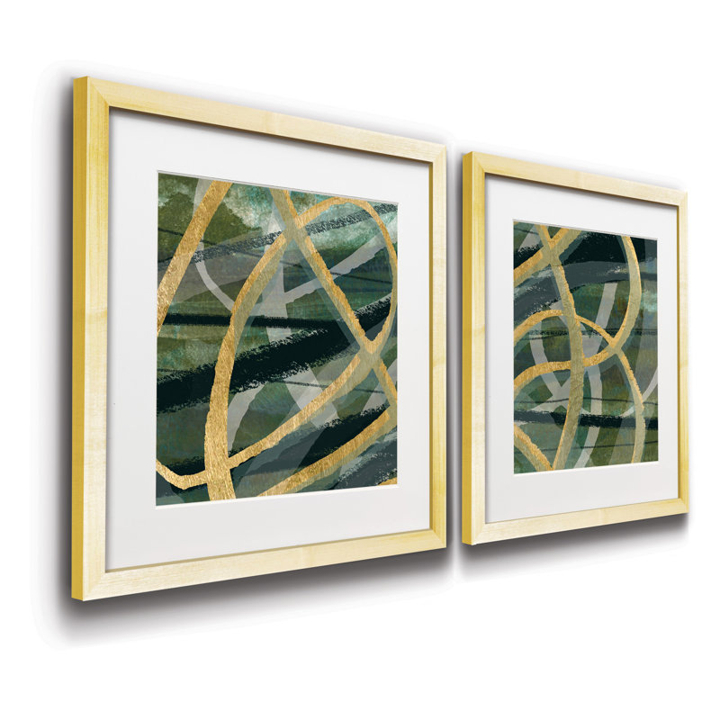 "Baigio I", ensemble de 2 reproductions d’art encadrées sur papier