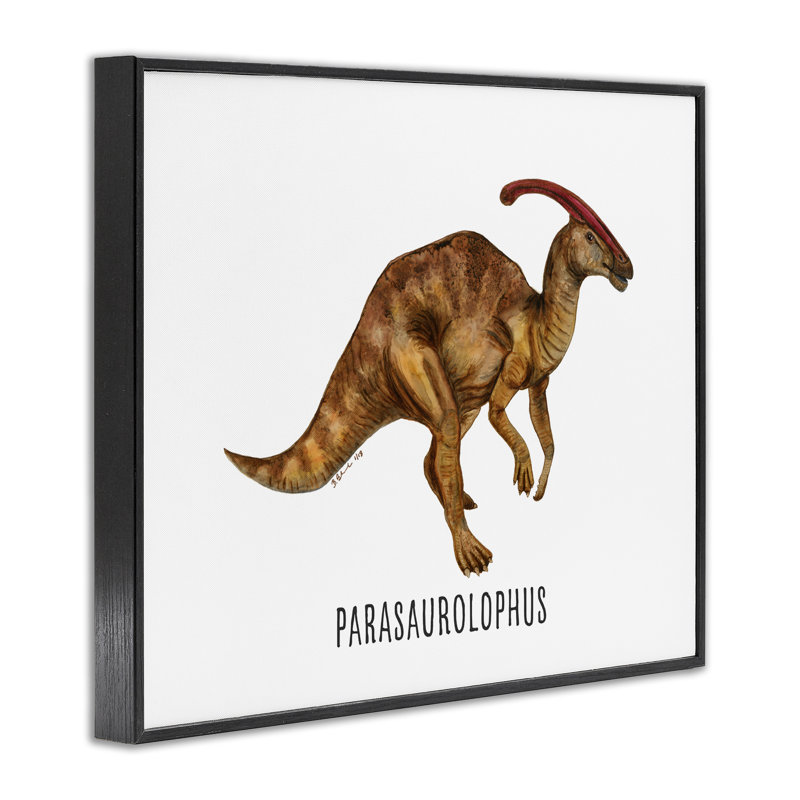  Parasaurolophus, dinosaure apprenant, estampe numérique encadrée par Brett Blumenthal, H 11 po x l 14 po