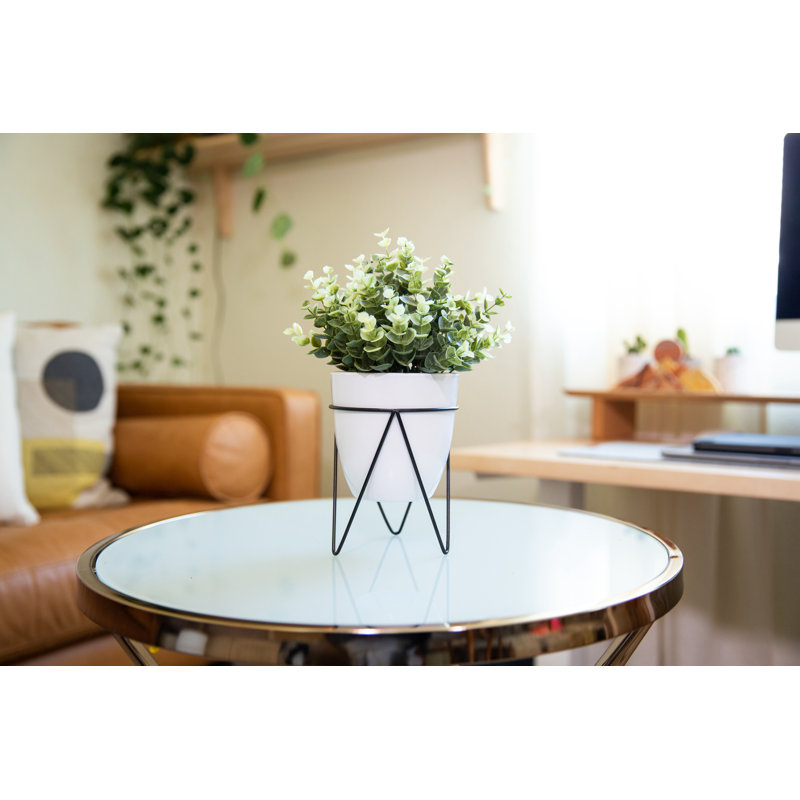 12'' Faux Eucalyptus Plant in Ceramic Pot