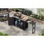 Îlot de cuisine 78,3 "avec table de barbecue pliable-363102192