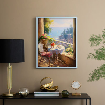 Reproduction encadrée FLORAL Series DCCXLII - bois massif