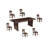 Solid Wood Live Edge Dining Table-739315280-739756618