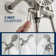 Dual Shower Faucet Set with Valve High Pressure 2 in 1 Shower Combo Set Shower System with Handheld