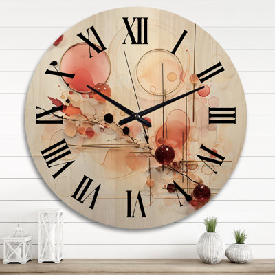 Horloge murale en bois surdimensionnée Rasha The Way To Grace