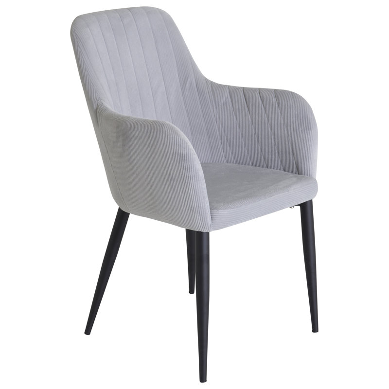 Phineas 48cm H Polyester Blend Upholstered Armchair, Light Grey
