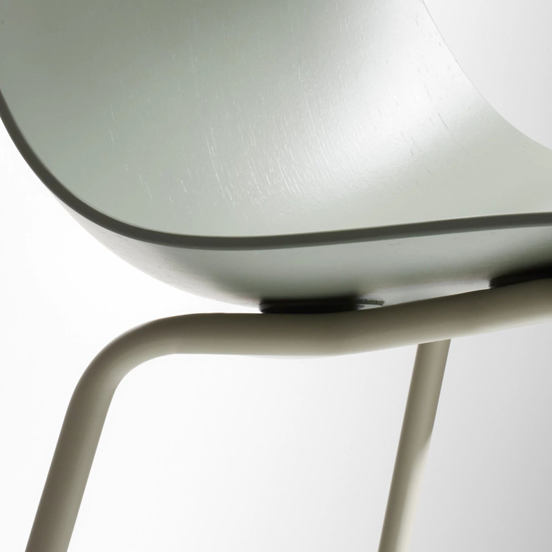 Racer Dining Chair, Gray Green