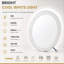 LED Ceiling Panel Light Cool White 6400K Ultra Slim Round Flush Mount Ceiling Light for Bathroom Bedroom Living Room Kitchen-129879767