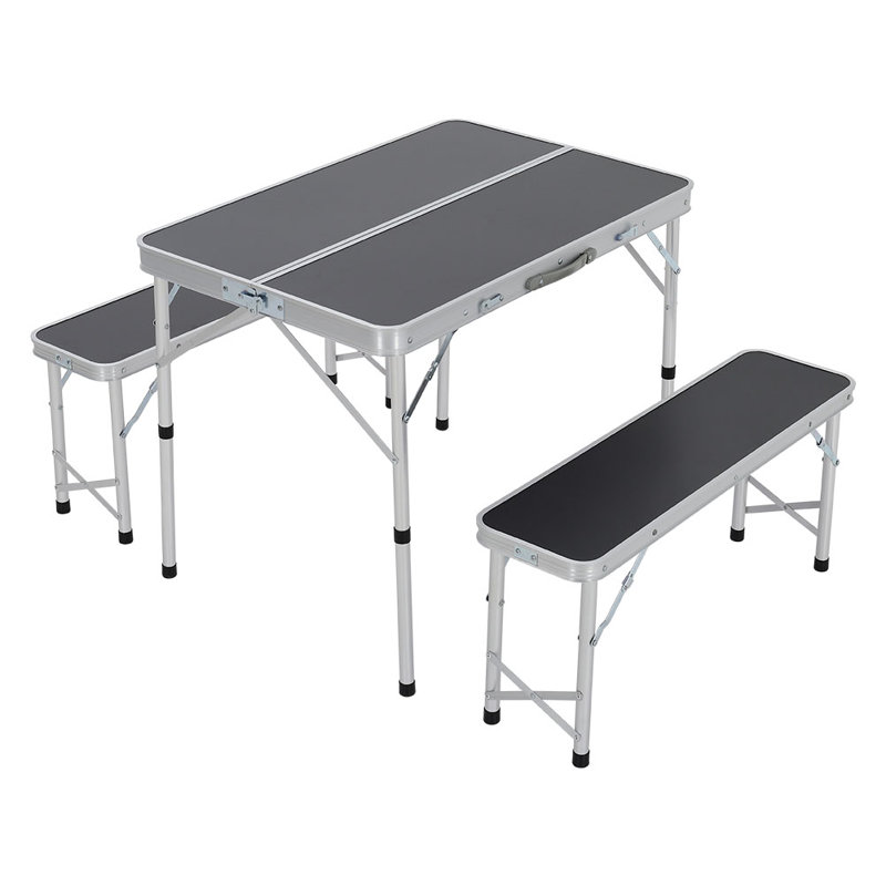 Bellemoor Rectangular Folding Outdoor Camping Table , 90cm cm W 60cm cm D