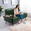 Banc de bout moderne avec pieds en bois pour le salon-939924510