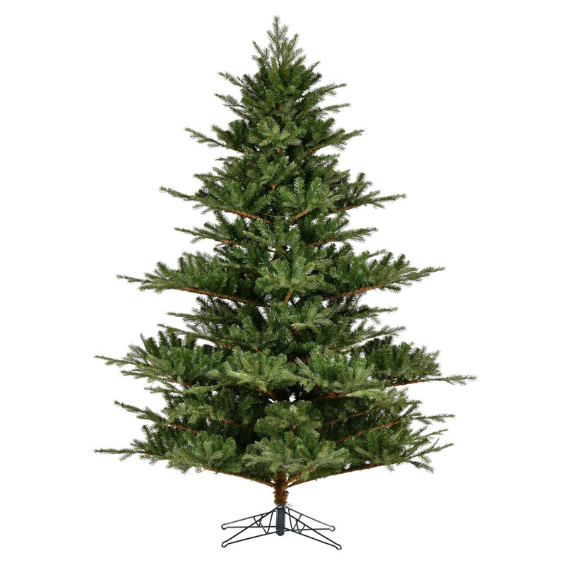 Sapin de Noël vert réaliste, H 7,5 pi
