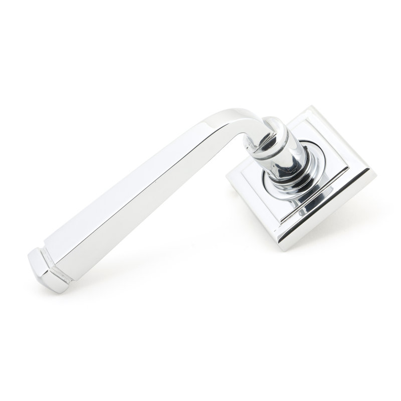 Avon Latch Right Hand Door Handle, Polished Chrome