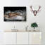 Alligator Watchful Eye in Abstract - Wrapped Canvas-55306389