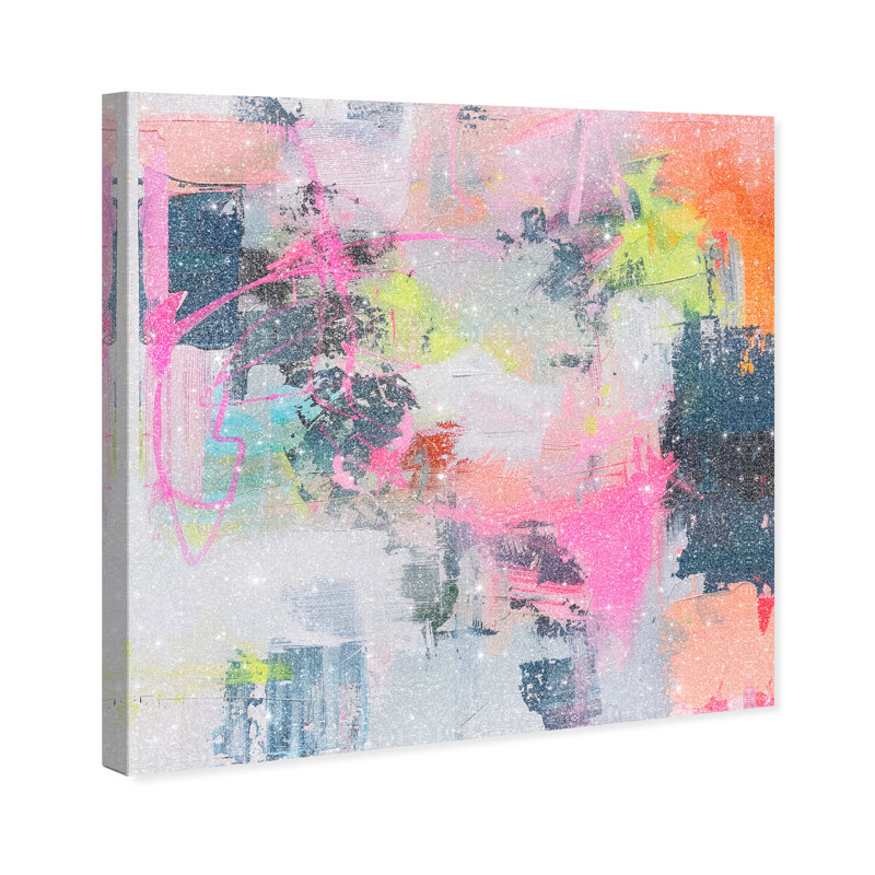 Pastel Luminance I Canvas Abstract Print by Oliver Gal, Black Frame, 12 x 12, 20"H x 20"W, Canvas Unframed