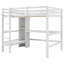 Lit mezzanine avec tablettes et bureau-719522491
