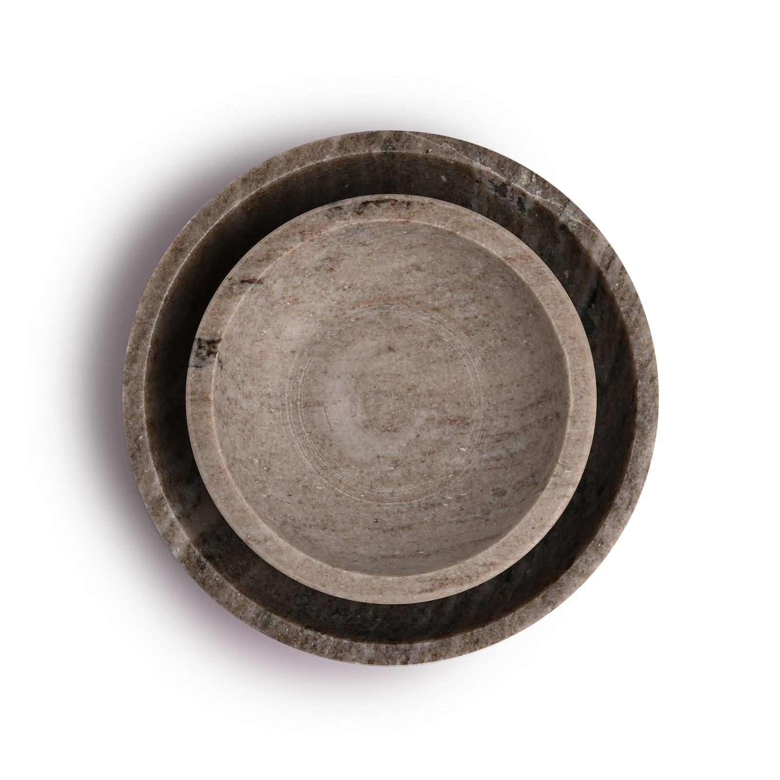 Tellis Round Marble Decorative Bowl , 2" H x 8" W x 8" D