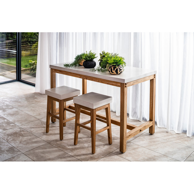 Crandell Polymer Concrete Accent Stool