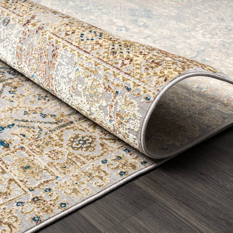 Preslie Area Rug in Grey, Runner 2'8" X 9'10"