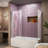 Aqua Fold 36" W x 58" H Bi-Fold Frameless Tub Door