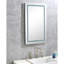 Miroir de salle de bain à DEL 40 po x 32 po - Brouillard, intensité variable, 3 températures de couleur, fonction de mémoire, fixation murale pour des couleurs de brouillard élégantes, mémoire, maquillage, soins de la peau et toilettage-1601445541