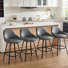 Tabouret de comptoir pivotant de 25,6 po Alonsa