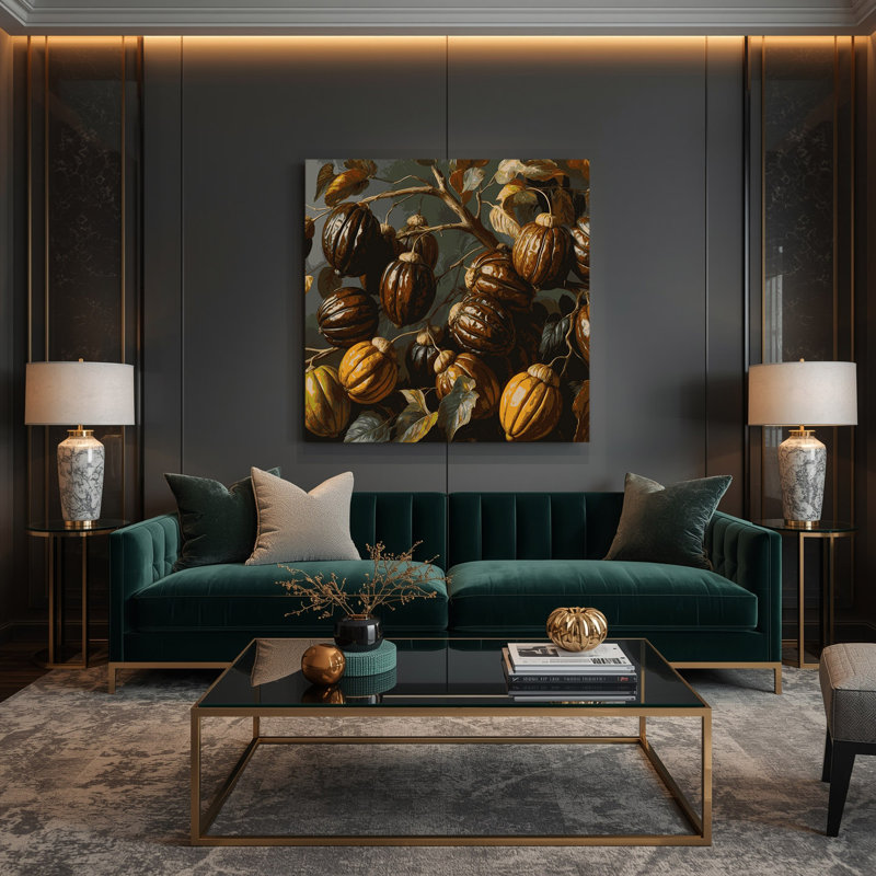 Art mural sur toile noir, H 12 po x l 12 po