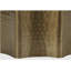 Table de bout d'appoint en métal doré, de style tambour pour chambre à coucher de salon, 20 po x 22 po, chambre à coucher contemporaine moderne avec texture martelée H 22 po-131277874
