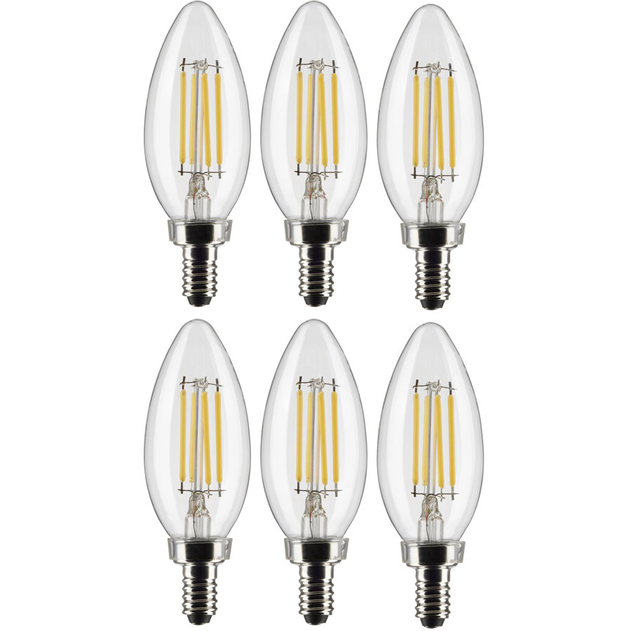 Wayfair Basics® 4 Watt B11 LED; Clear; Candelabra Base; 90 CRI; 3000K; 120 Volt