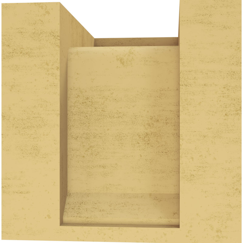 Bois de cèdre brut Sheridan Corbeau Timhane, brun clair apprêté, H 6 po x l 6 po x P 6 po