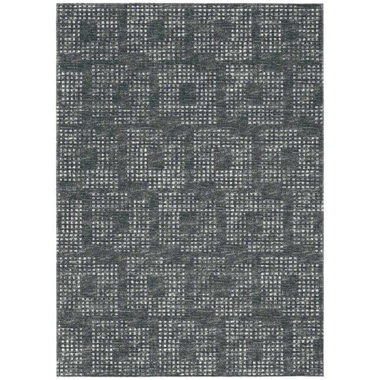 Ibtihaj Performance Chenille Washable Indoor / Outdoor Rug