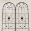 Ensemble de 2 treillis de jardin en métal antirouille pour plantes grimpantes-114504795