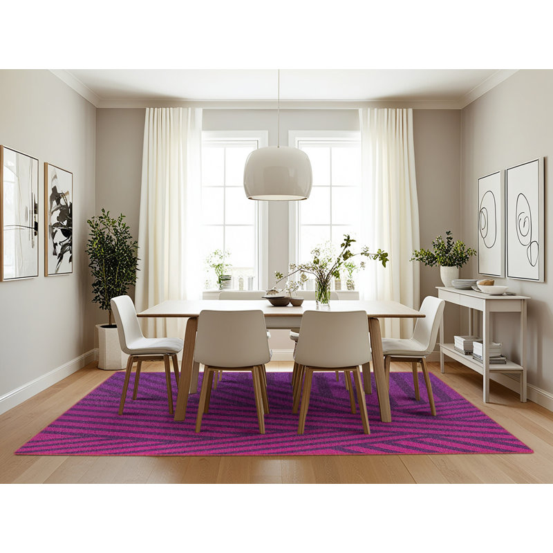 Tapis mauve Power Loom, Rectangle 7 pi x 10 pi