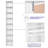 Brenya 8-Tier Thin and Tall Bookshelf with Open Adjustable Shelf-562450329