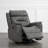 Puspha 37'' W Modern Vegan Leather Swivel Manual Recliner-606100656