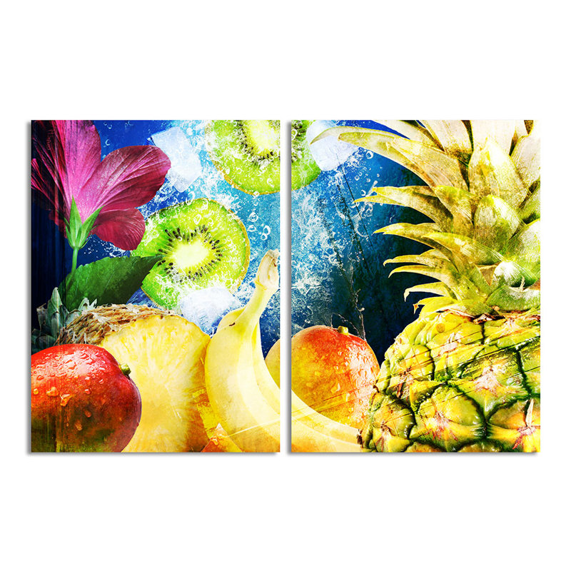 " Tropical Fruit " 2 - Pieces