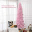 8FT Tall Unlit Slim Pencil Douglas Fir Artificial Christmas Tree With 1168 Realistic Branch Tips