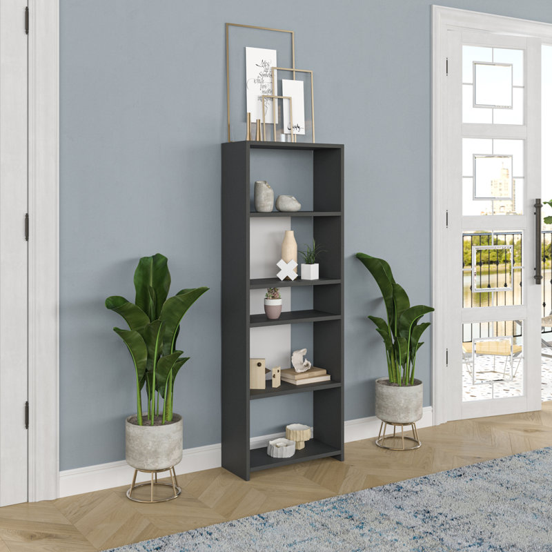 Amunra Bookcase, Anthracite/White
