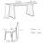 Solid wood oak dining table set-107393372