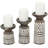 10.00'' H Wood Tabletop Candlestick-1871320474