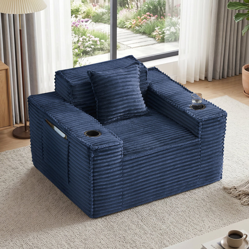 Canapé 43 po, Bleu