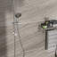 Douche 10 pouces - Douche au-dessus et à la main, 5 modes de sortie, fixation murale, débit de tête de 1,8 gallon par minute