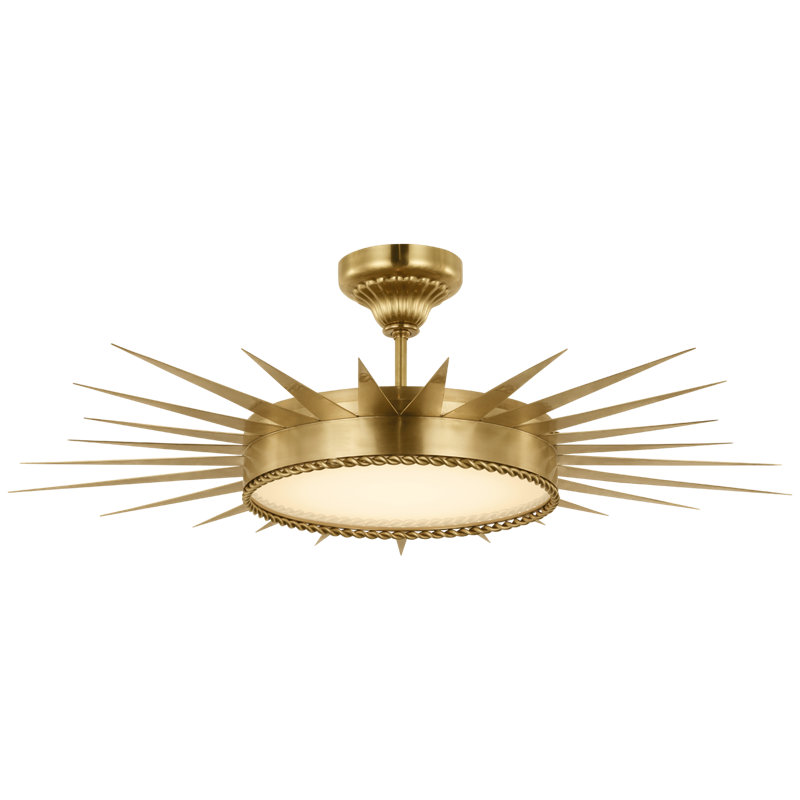 Soleil 1 - Light LED Semi Flush Mount by Suzanne Kasler
