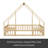 Wood House-Shaped Floor Bed With Fence, Guardrails-536714891-536714885