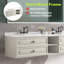 Meuble-lavabo mural, y compris l'armoire de base et le comptoir (lavabo non inclus)