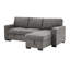 Canapé-lit modulaire réversible en tissu 86,5 po Estelle