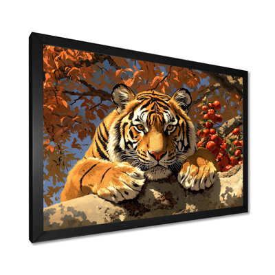 Tiger Portrait In The Sun - Tiger Wall Art Print