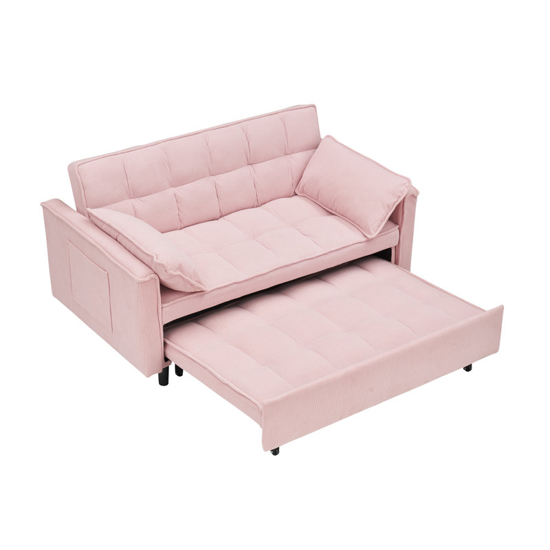 Canapé-lit rembourré 55 po, Pink