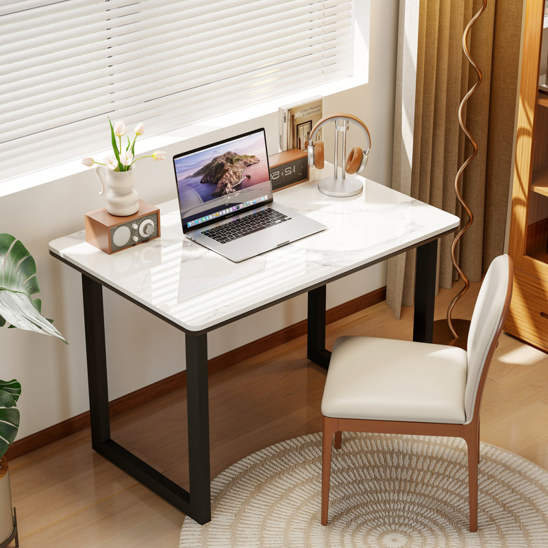Plateau de table rectangulaire en pierre frittée, assorti à divers pieds de table, H 1,06 po x L 35,43 po x l 23,6 po