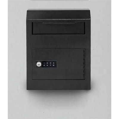 Key Drop Box With Lock, Drop Slot Depository Safe Box Digital Keypad, Money Drop Safe For Business, Wall Mount Mailbox, Cash Drop Box, Electronic Programmable Lock With Key Indoor Use